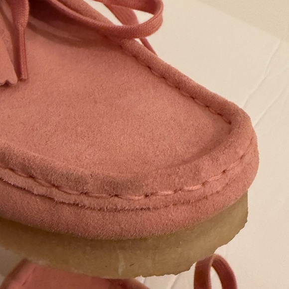 Free People Clark’s Originals Wallabee shoes in blush pink Sz 9 - Picture 12 of 13